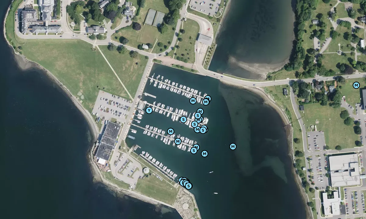 Satelite image of Navy Marina