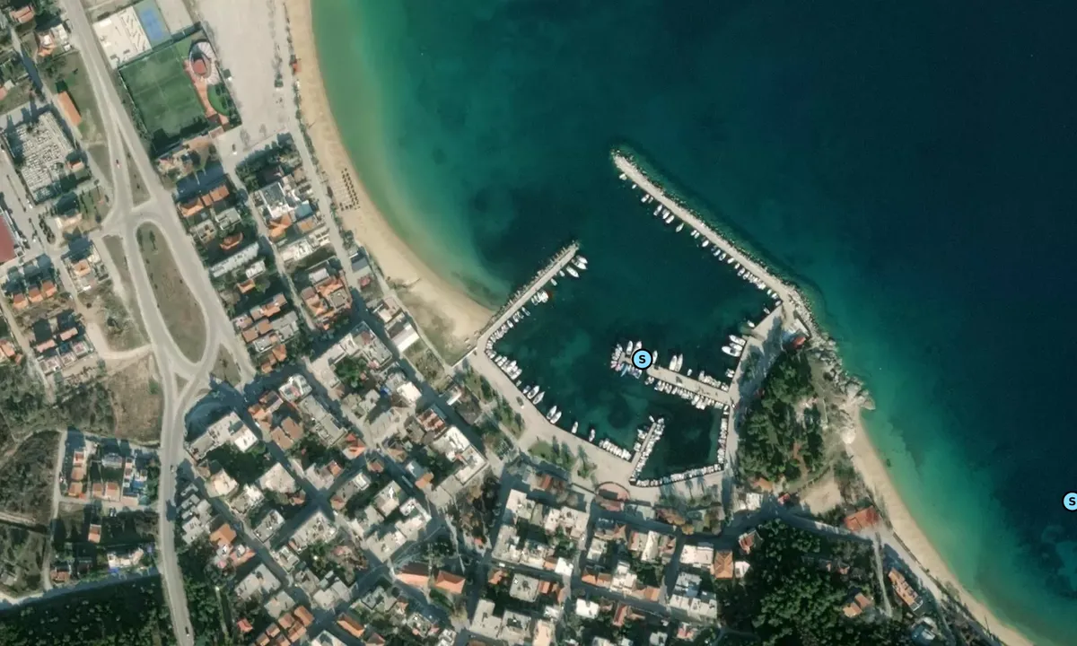 Satelite image of Nea Iraklitsa Harbour