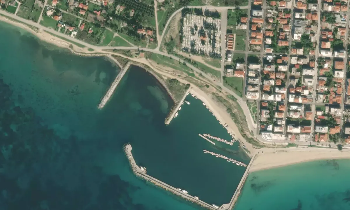 Satelite image of Nea Kallikrateia
