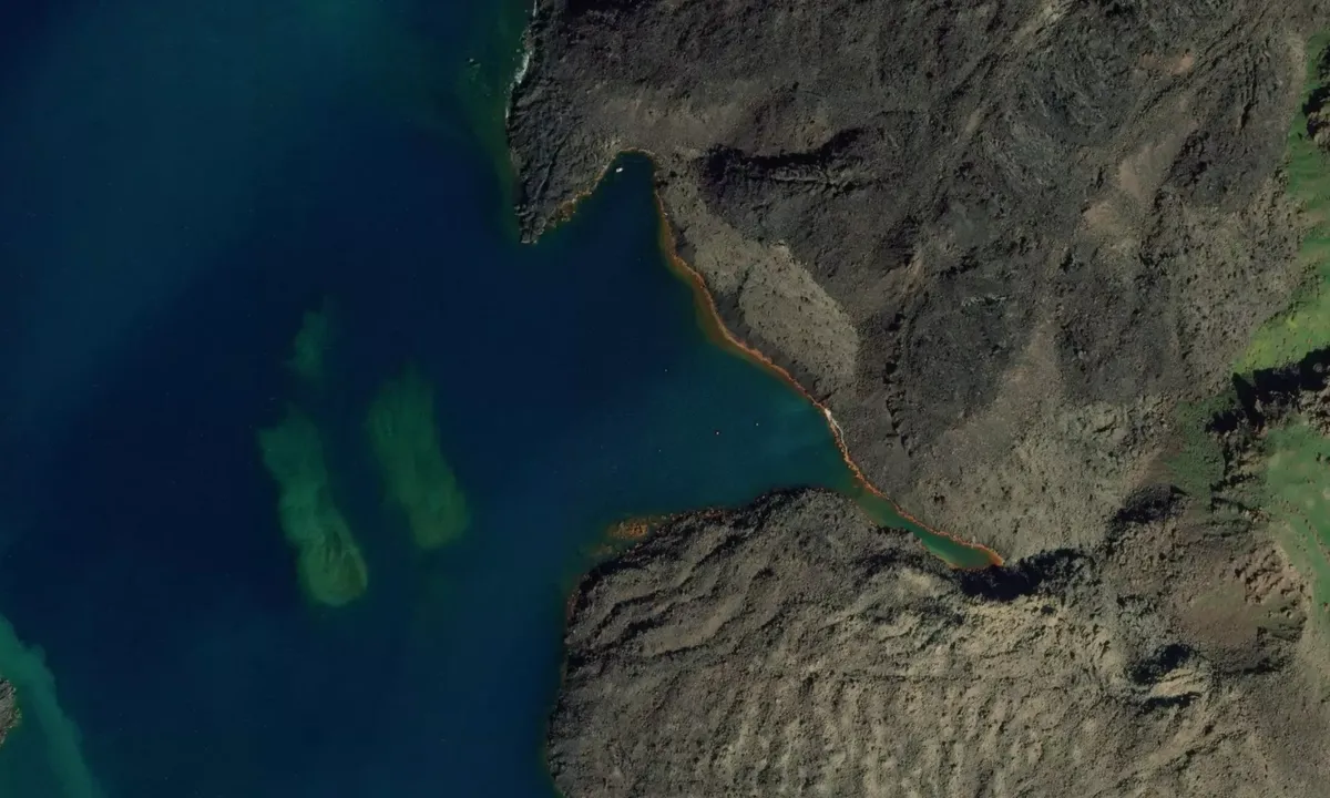 Flyfoto av Nea Kameni Hot springs
