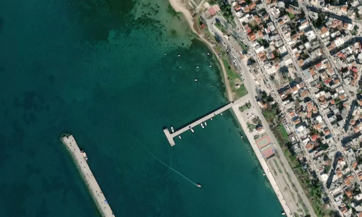 Satelite image of Nea Michaniona