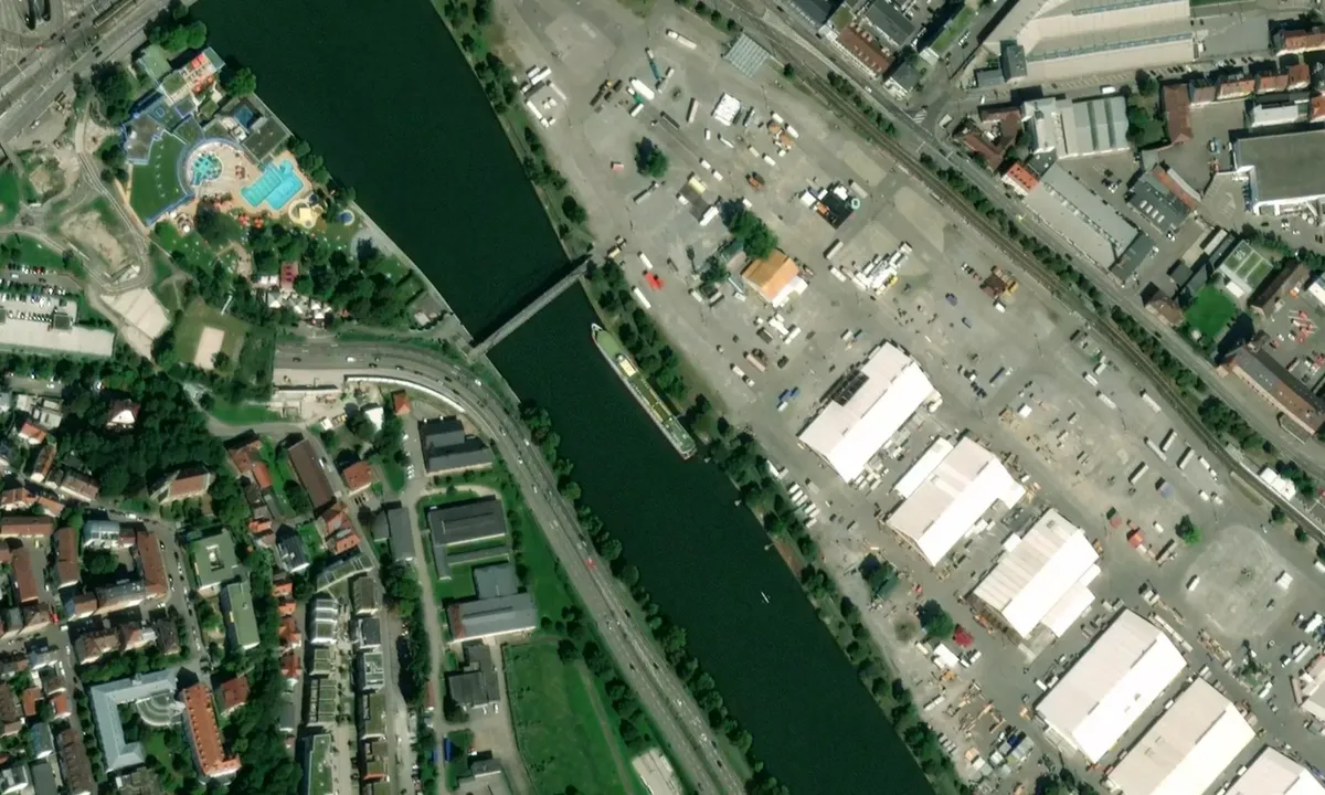 Flyfoto av Neckar