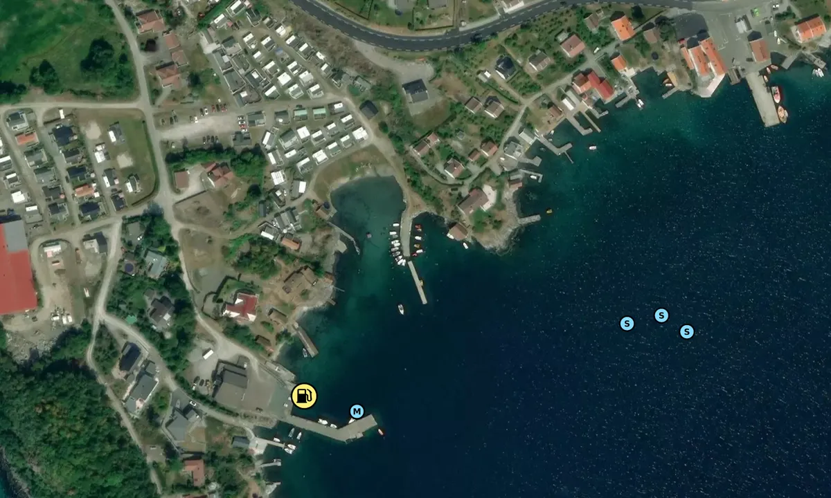Satelite image of Nedstrand Feriesenter og Marina