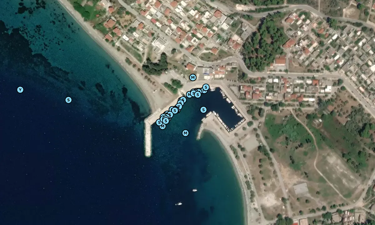 Satelite image of Neo Klima Harbour