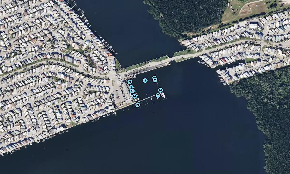Satelite image of Nettles Island Marina - Ocean Breeze