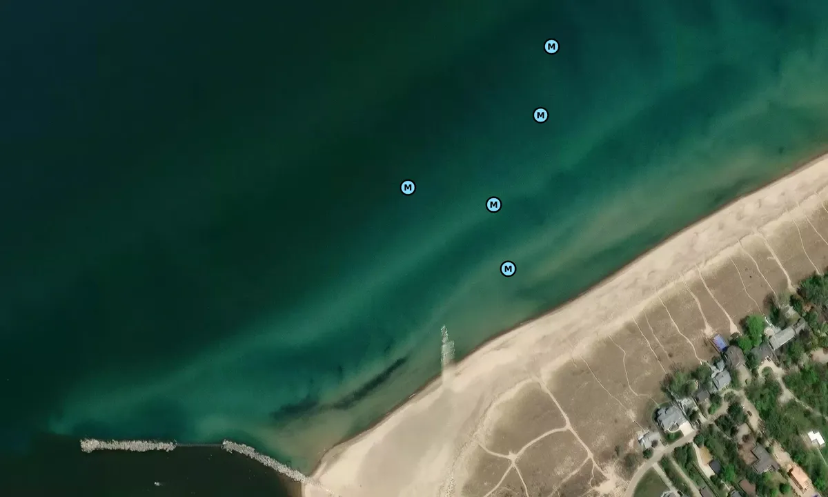Satelite image of New Buffalo Beach