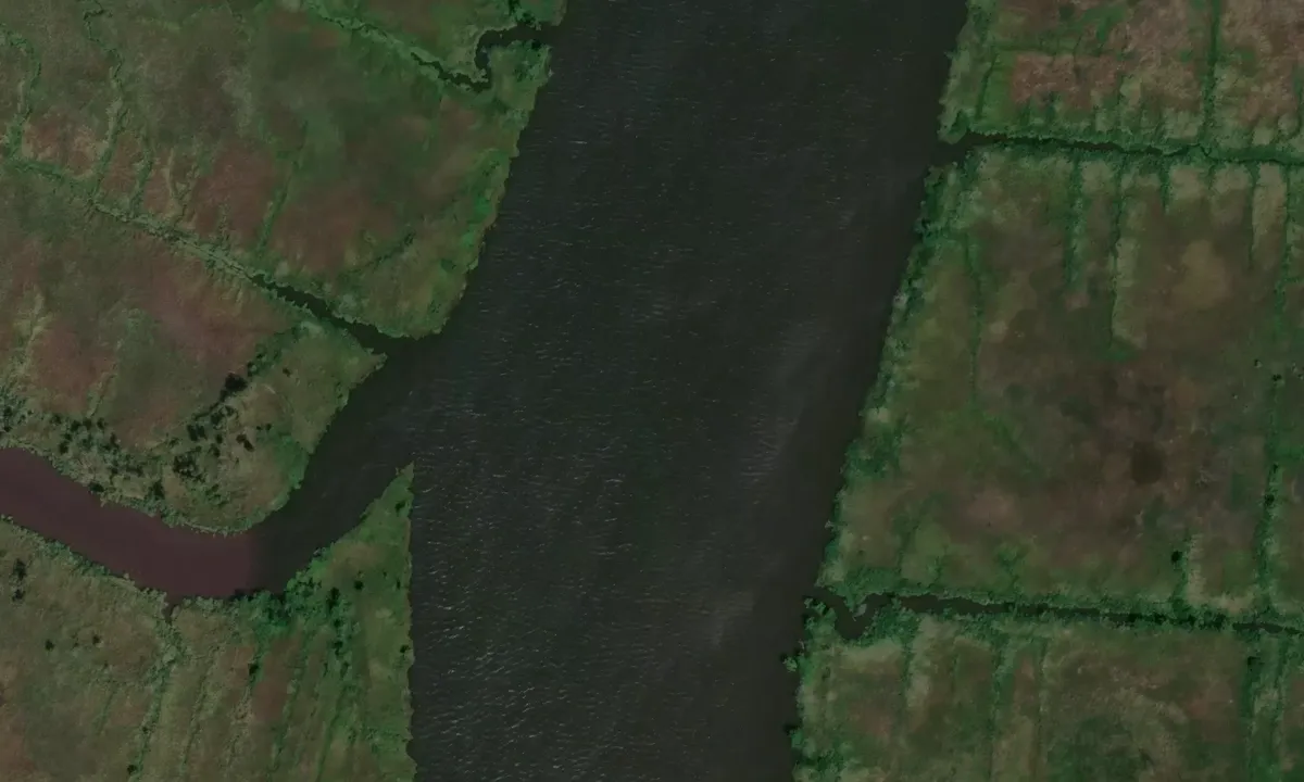 Satelite image of New Hope Creek