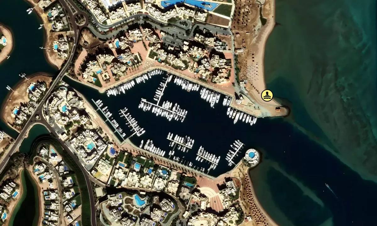 Satelite image of New Marina El Gouna