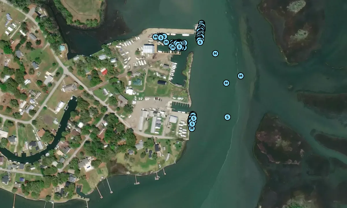 Satelite image of New River Marina