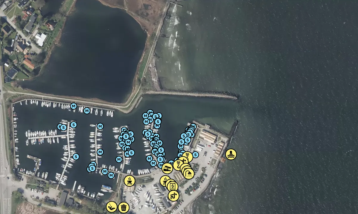 Satelite image of Nivå Havn
