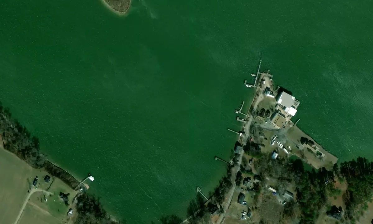 Satelite image of Nomini Creek