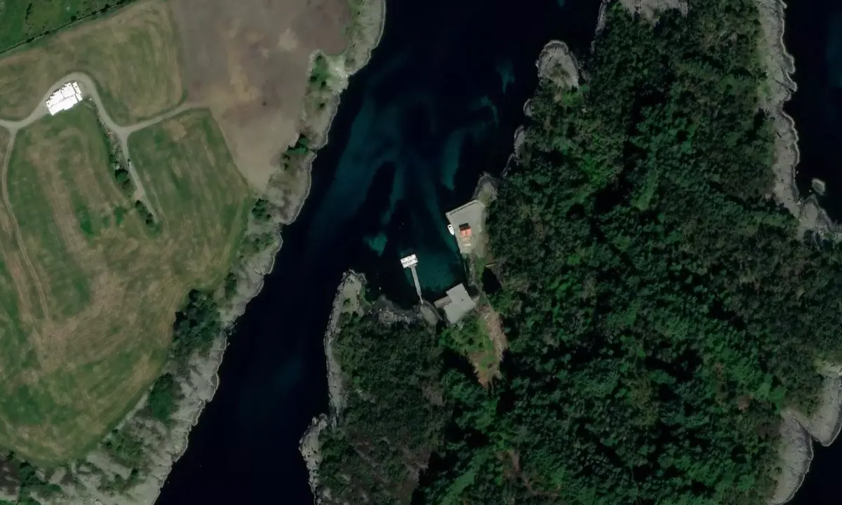 Satelite image of Nordre Vågholmen