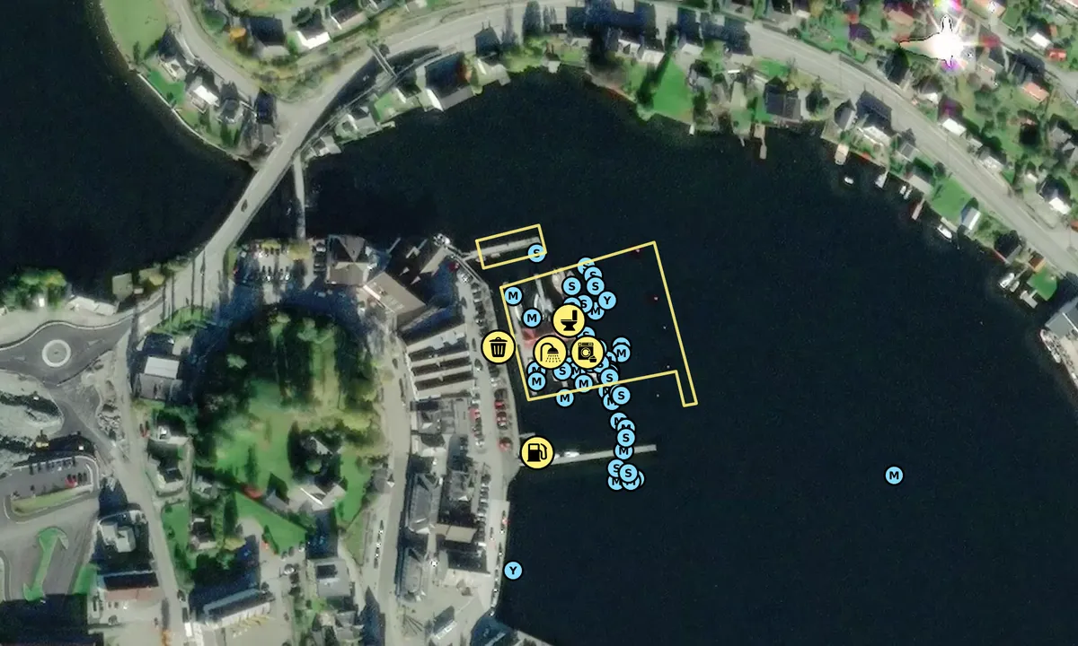 Satelite image of Norheimsund