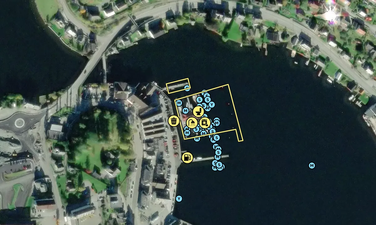 Satelite image of Norheimsund