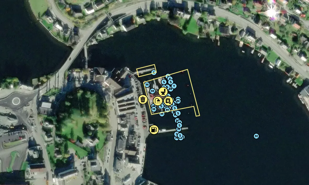 Satelite image of Norheimsund