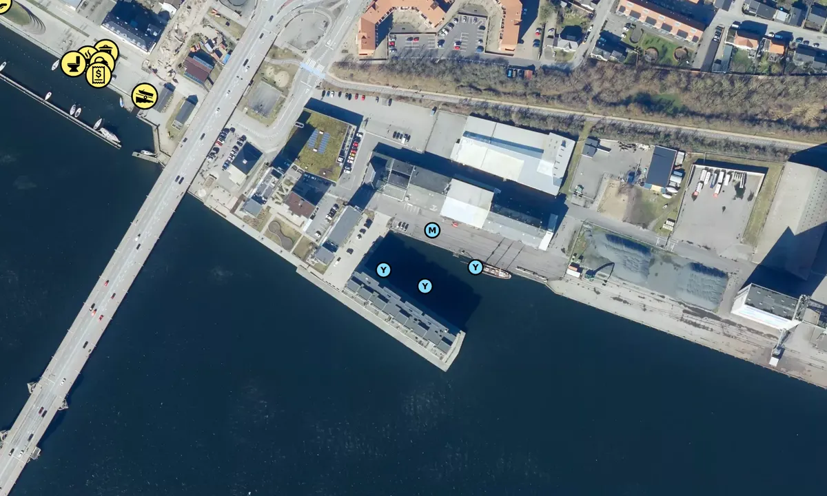 Satelite image of Nørresundby Bådehavn