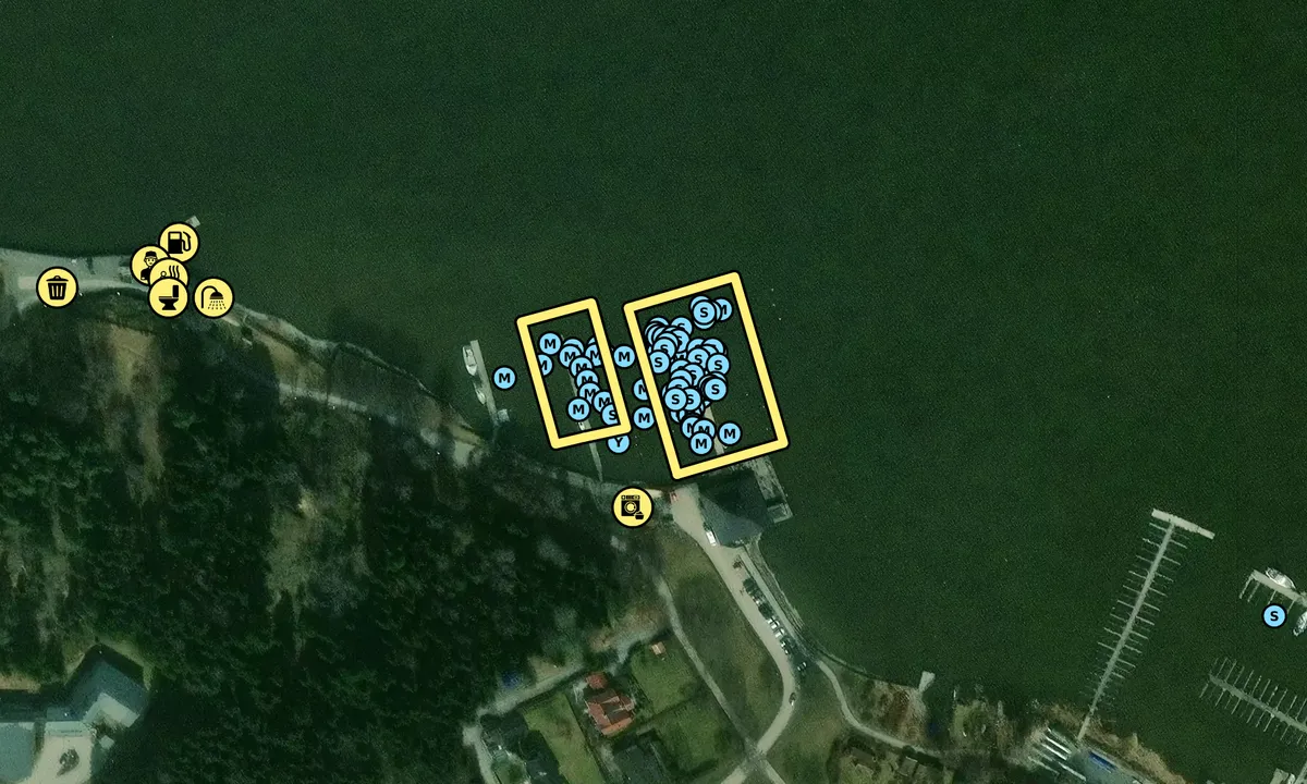 Satelite image of Norrtälje Gästhamn