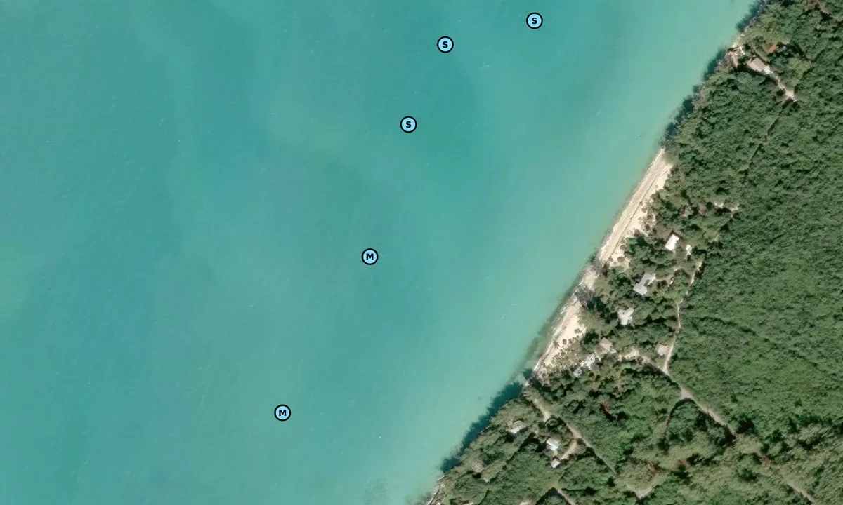 Satelite image of North Beach - Current