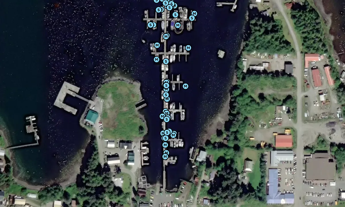 Satelite image of North Cove Harbor
