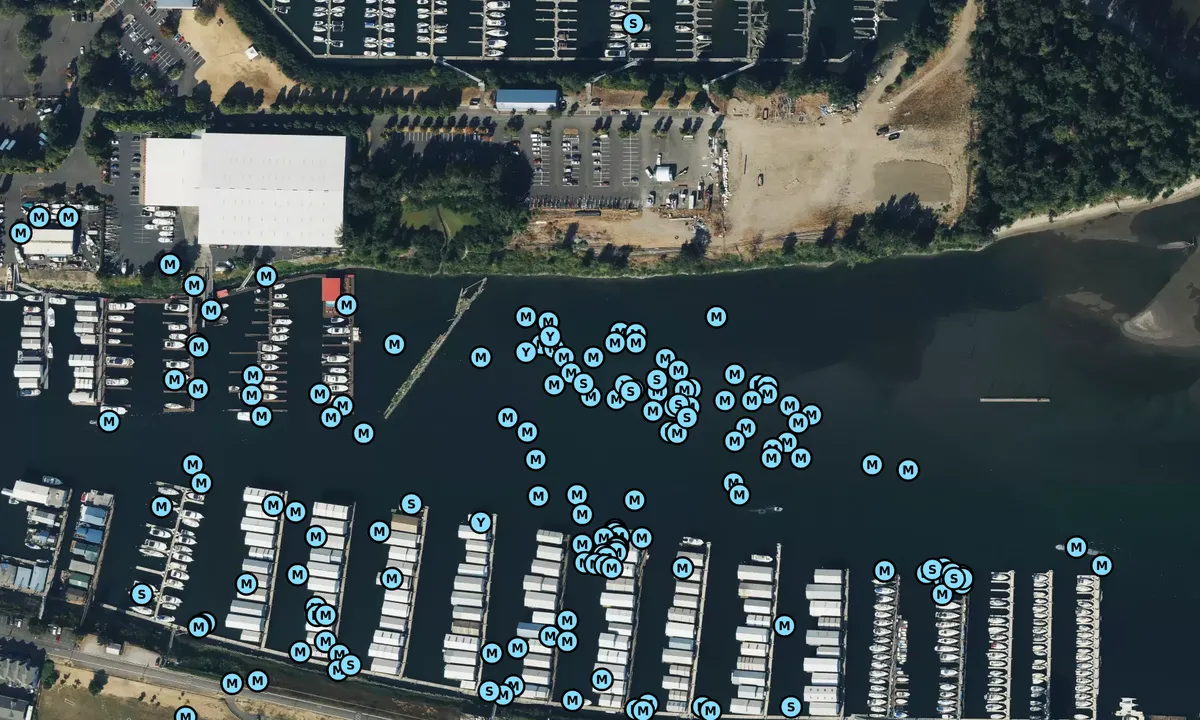 Satelite image of North Harbor - Multnomah