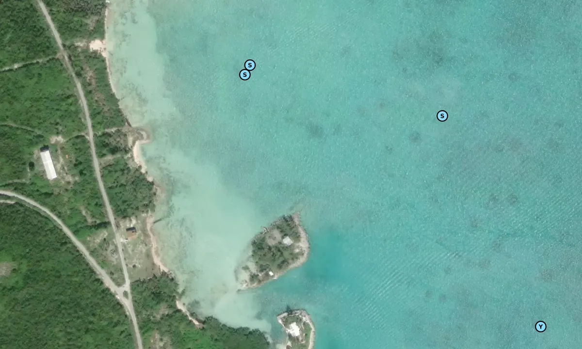 Satelite image of North Island - Harbour Island