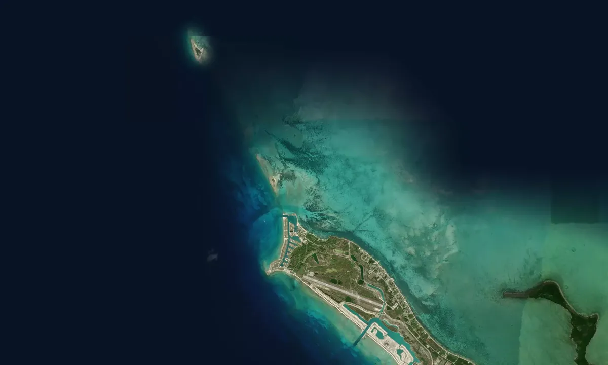 Flyfoto av North of Old Bahama Bay