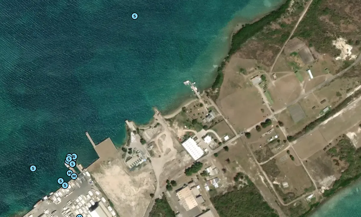 Satelite image of North Sound Boatyard and Marina