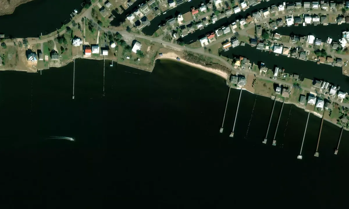 Satelite image of Northshore Beach