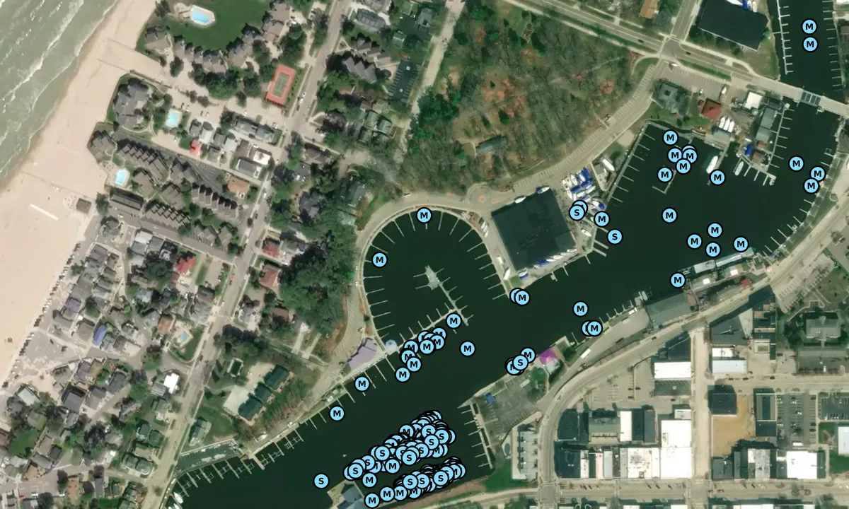 Satelite image of Northside Municipal Marina
