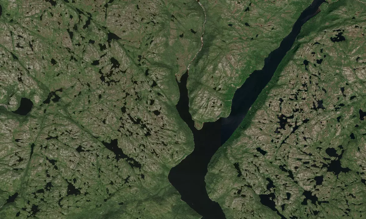 Flyfoto av Northwest Arm Grey River