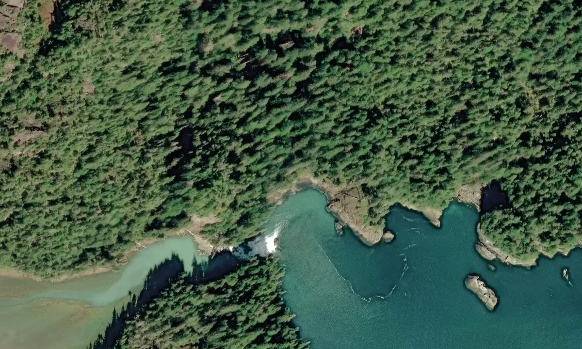 Satelite image of Northwest Cove