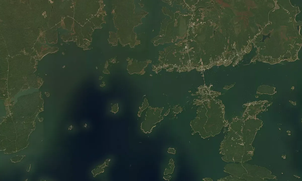 Flyfoto av Norton Island