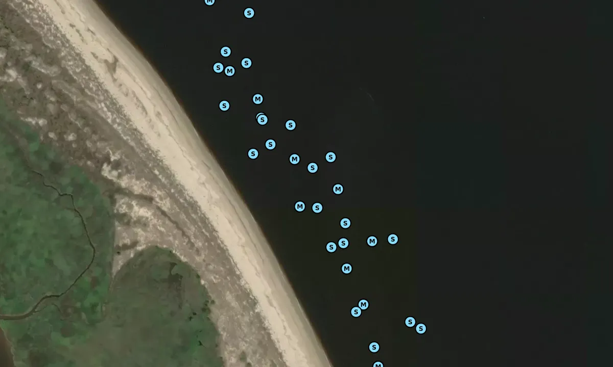 Satelite image of Norton Shoal