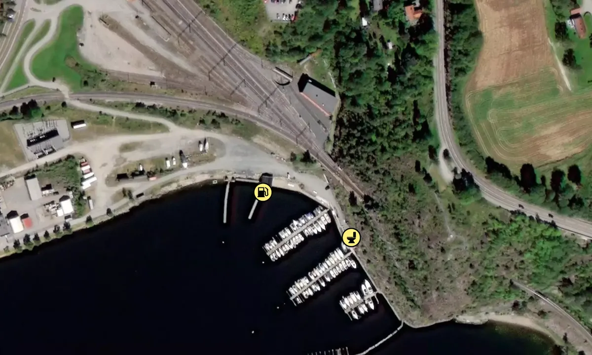 Satelite image of Notodden Motorbåtforening