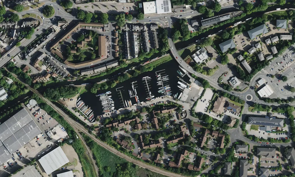Satelite image of Nottingham Castle Marina