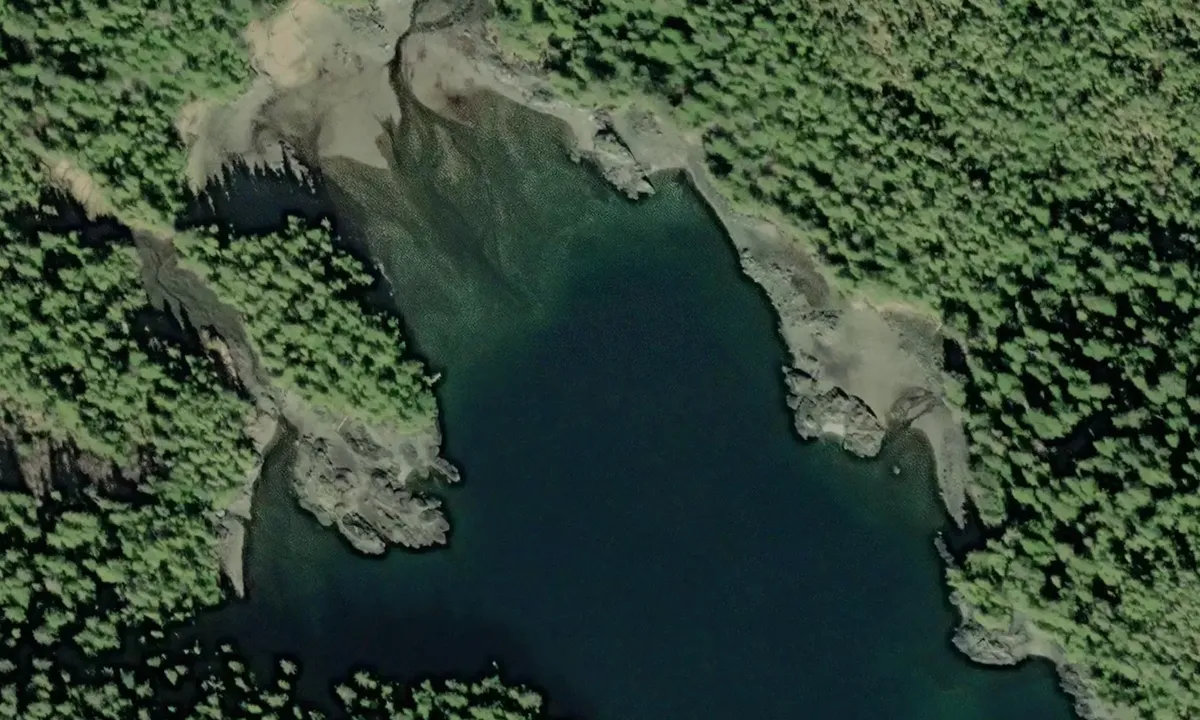 Satelite image of Nowiskay Cove Head