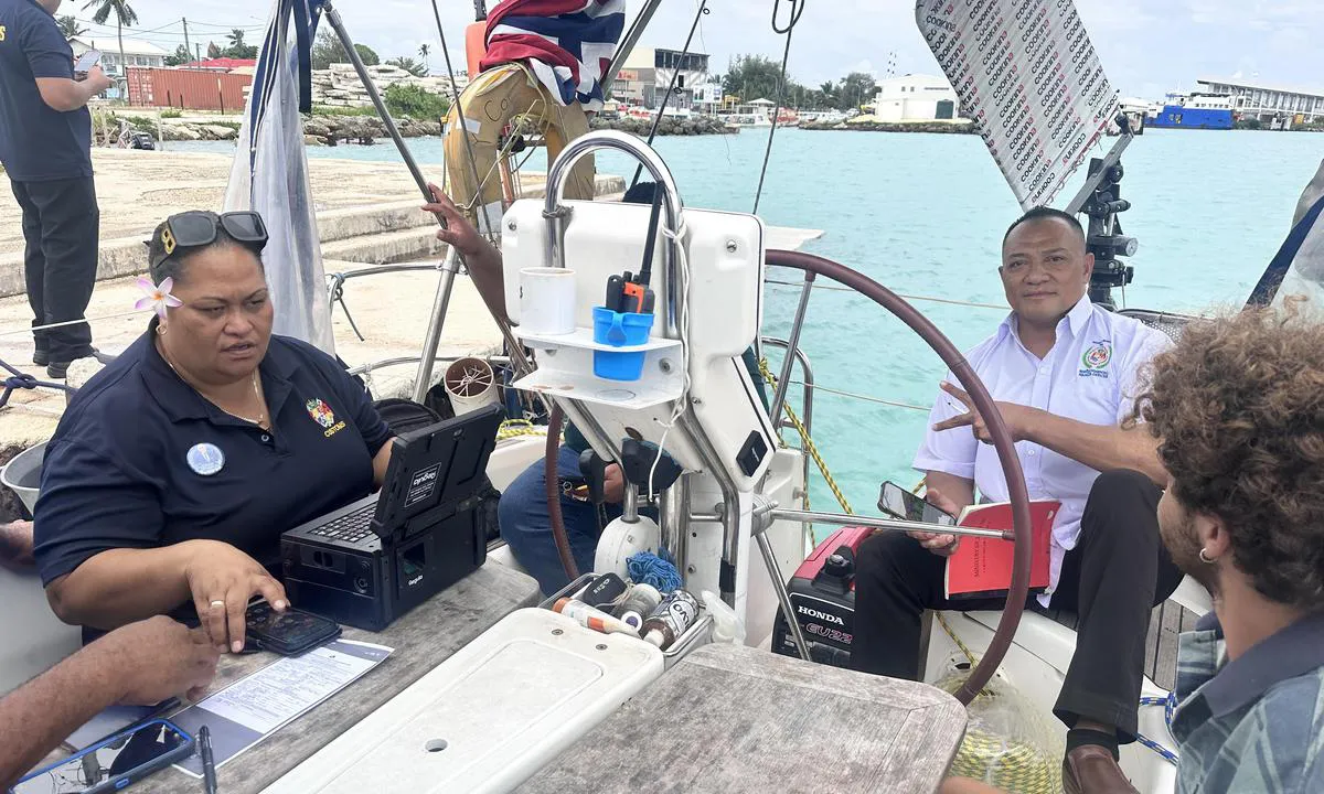 Nuku’alofa: Fra innsjekken spurte om ok at jeg tok bilde det var ok