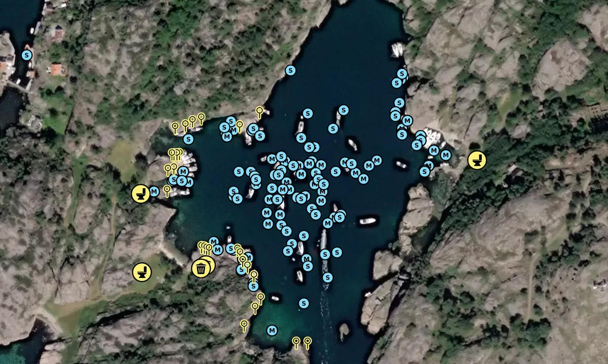 Satelite image of Ny-Hellesund - Olavsundet