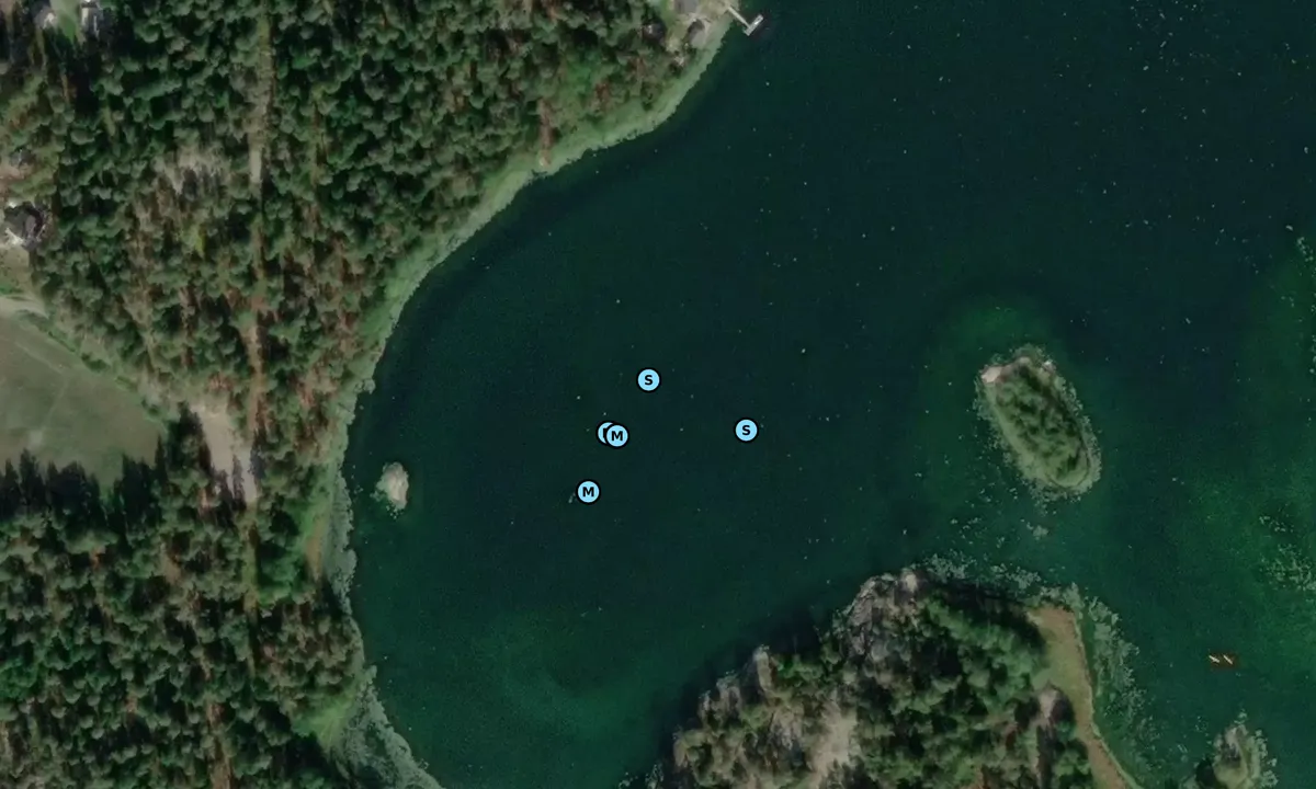 Satelite image of Nybyggefjärden