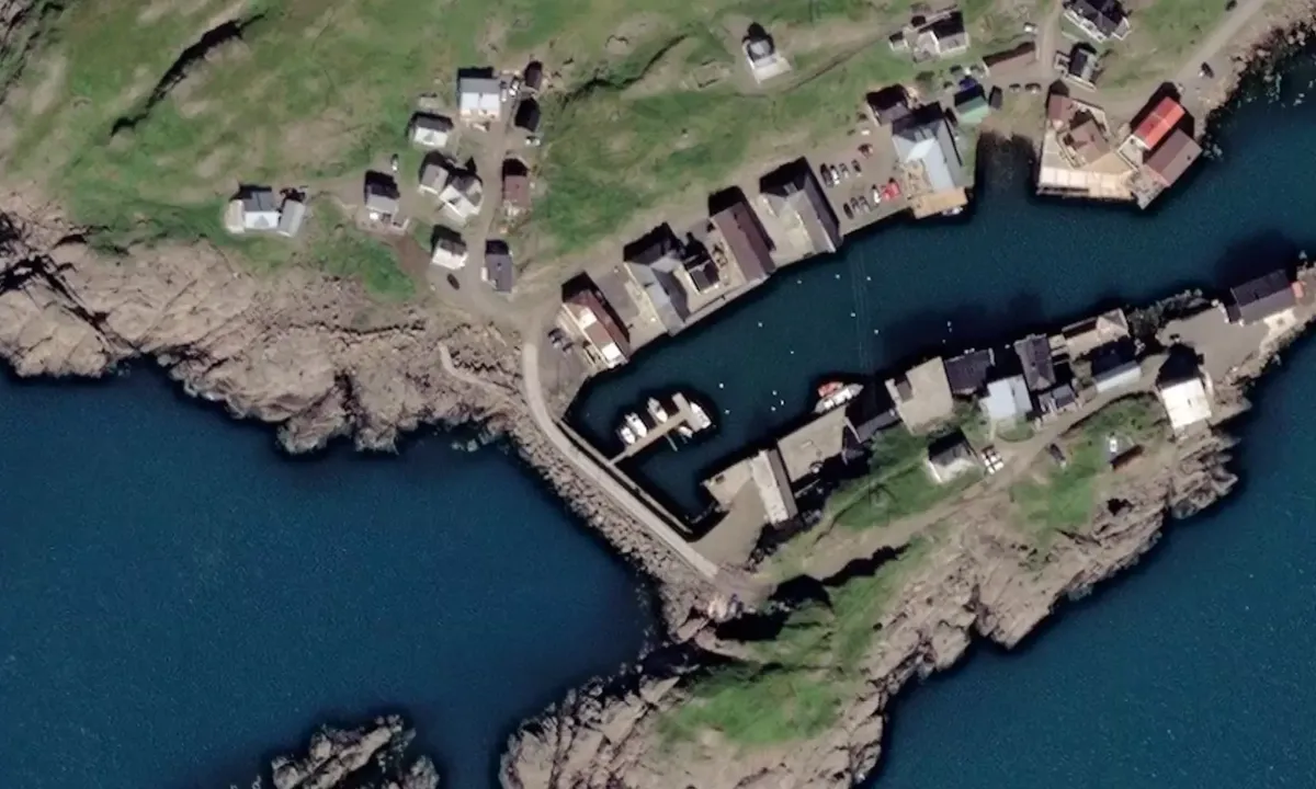 Satelite image of Nyksund