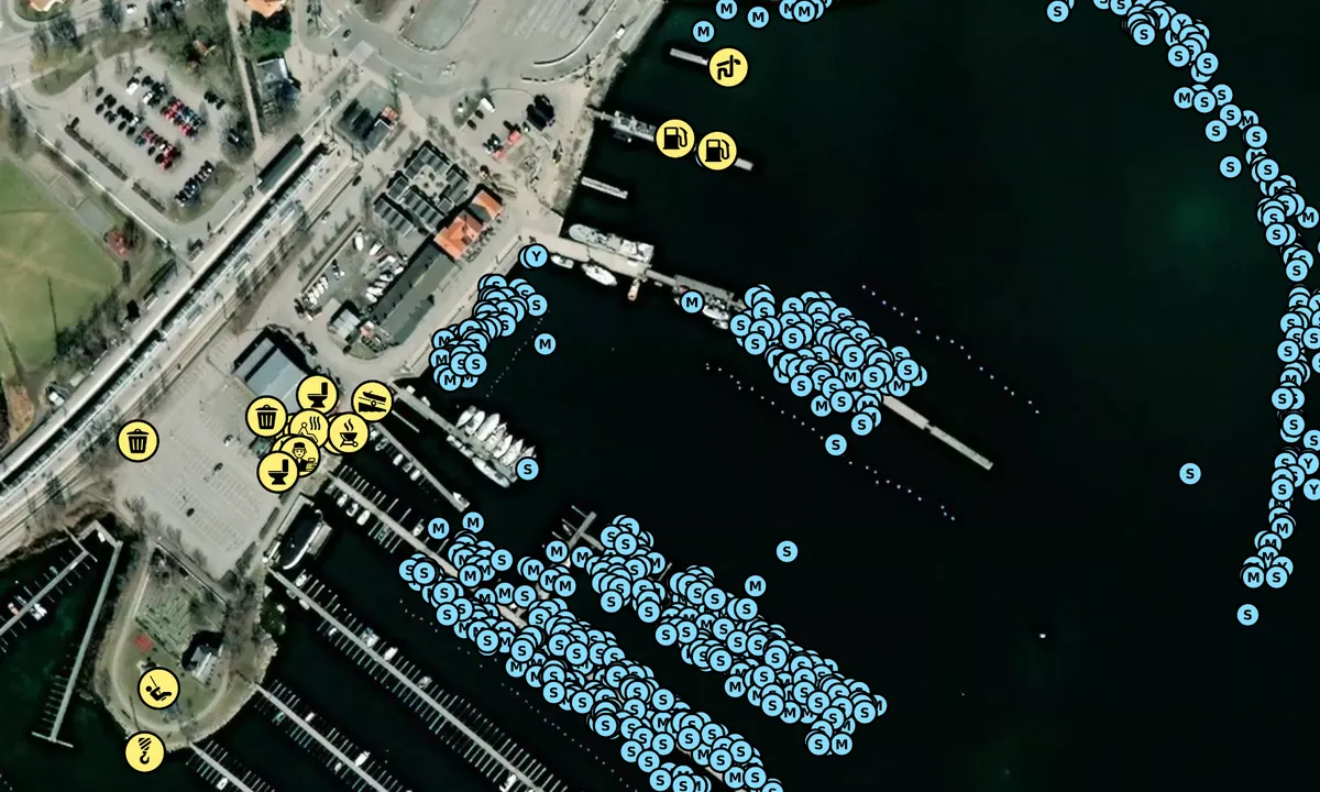 Satelite image of Nynäshamns Gästhamn