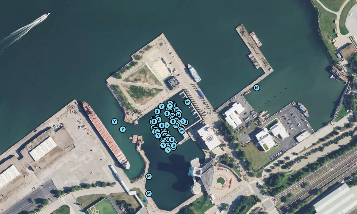 Satelite image of Oasis Marinas at North Coast Harbor 1
