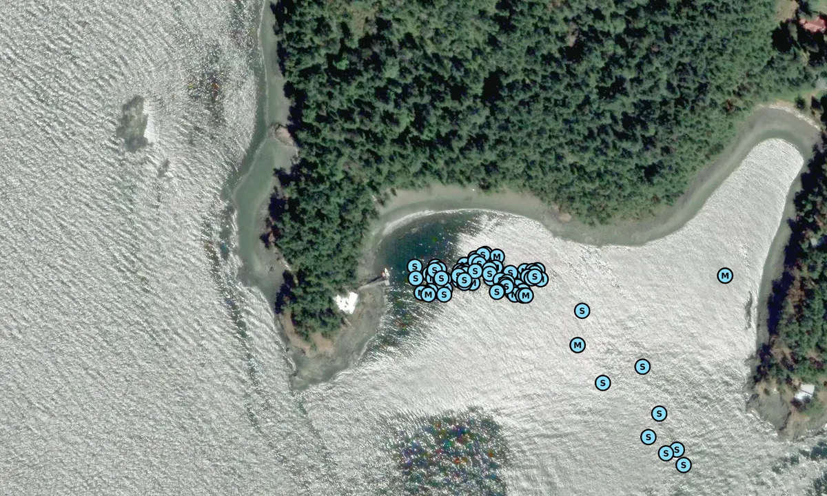 Satelite image of Obstruction Pass Recreation Area