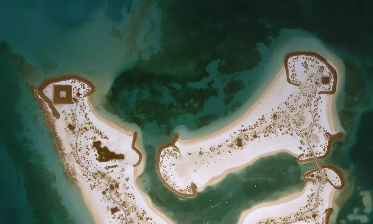 Satelite image of Ocean Cay