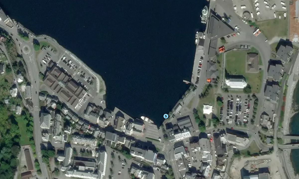 Satelite image of Odda Gjestehavn