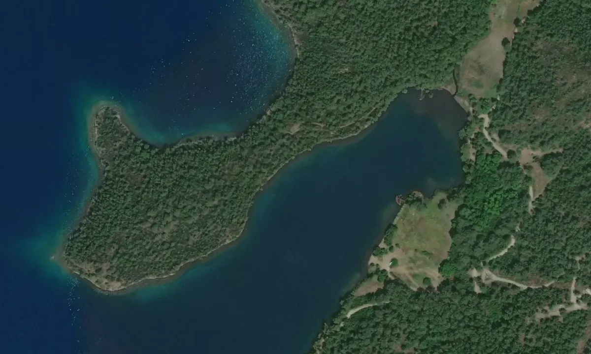 Satelite image of Okluk Cove