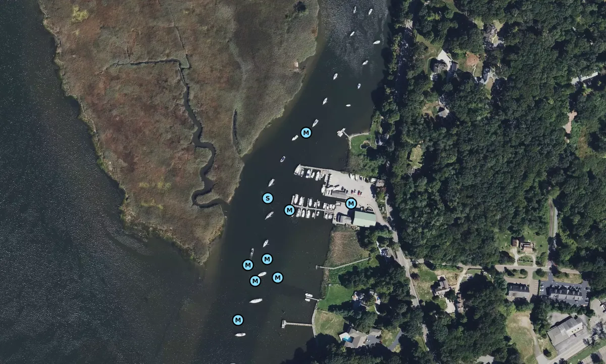 Satelite image of Old Lyme Marina