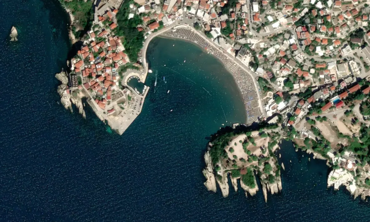 Flyfoto av Old Ulcinj