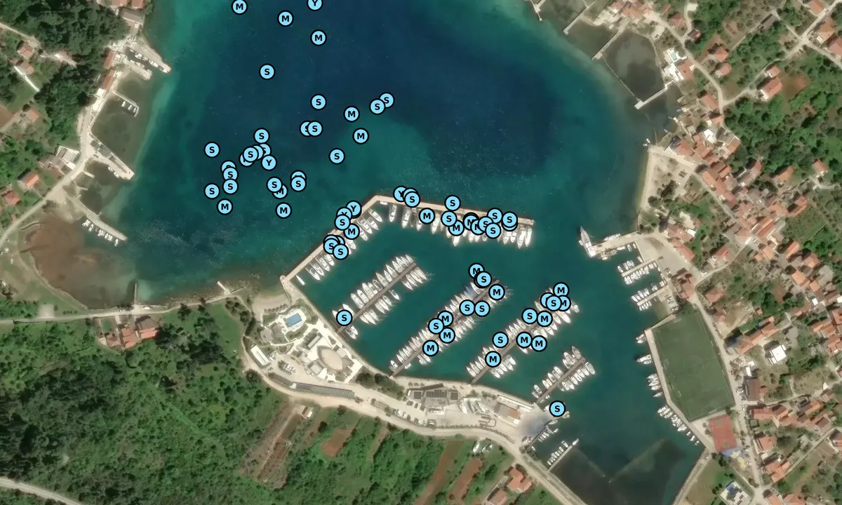 Satelite image of Olive Island Marina - Sutomiscica