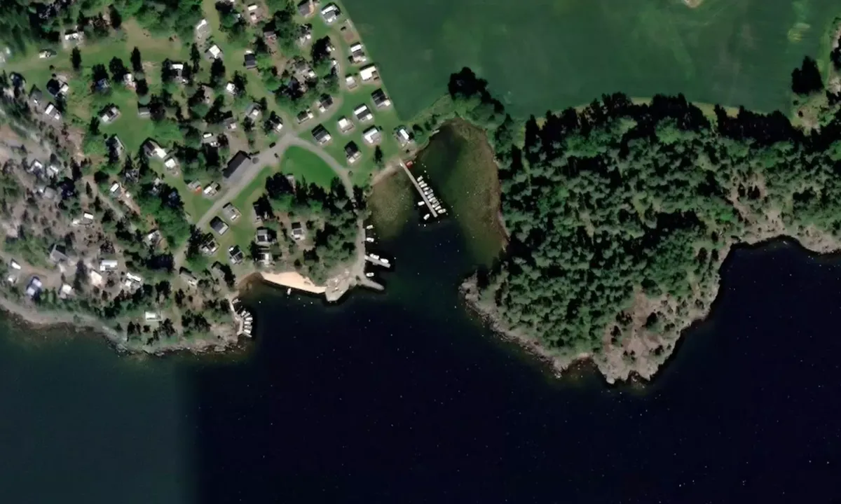 Satelite image of Omnes Camping